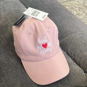 NWT Pink 'Best Mom Ever' baseball Cap